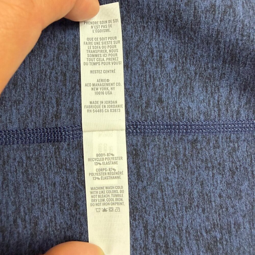 Aerie Offline The Hugger High Rise Blue Midi Skirt Small Real Good Soft Stretch - Picture 8 of 12
